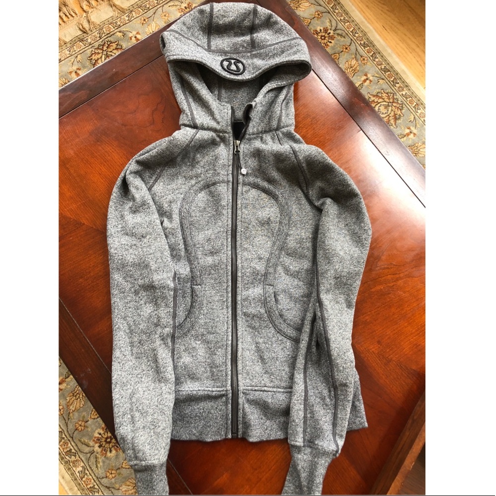 Dark grey lululemon scuba hoodie